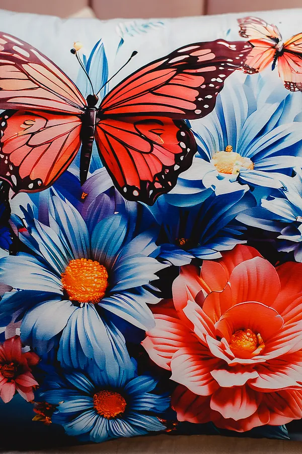 Наволочка декоративная декоративная 2 шт 3D эффект НАТАЛИ, синий - фото 2