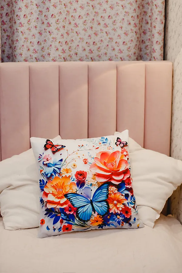 Наволочка декоративная декоративная 2 шт 3D эффект НАТАЛИ, синий - фото 2