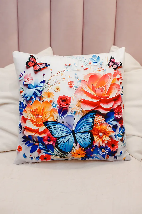 Наволочка декоративная декоративная 2 шт 3D эффект НАТАЛИ, синий - фото 2