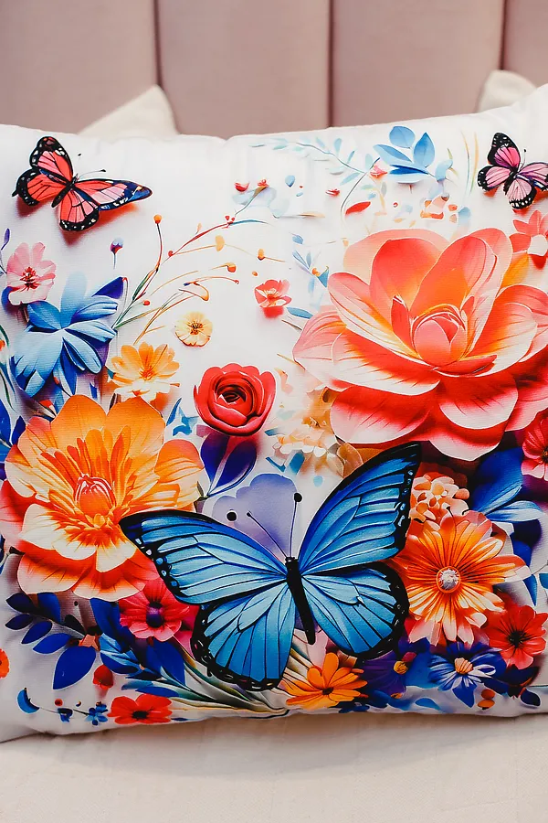 Наволочка декоративная декоративная 2 шт 3D эффект НАТАЛИ, синий - фото 2