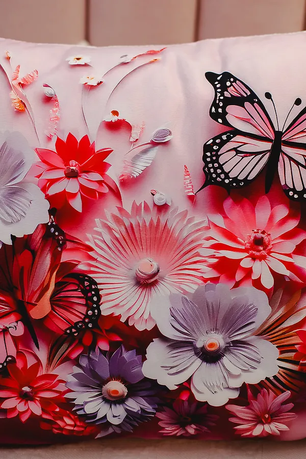 Наволочка декоративная декоративная 2 шт 3D эффект НАТАЛИ, сиреневый - фото 2