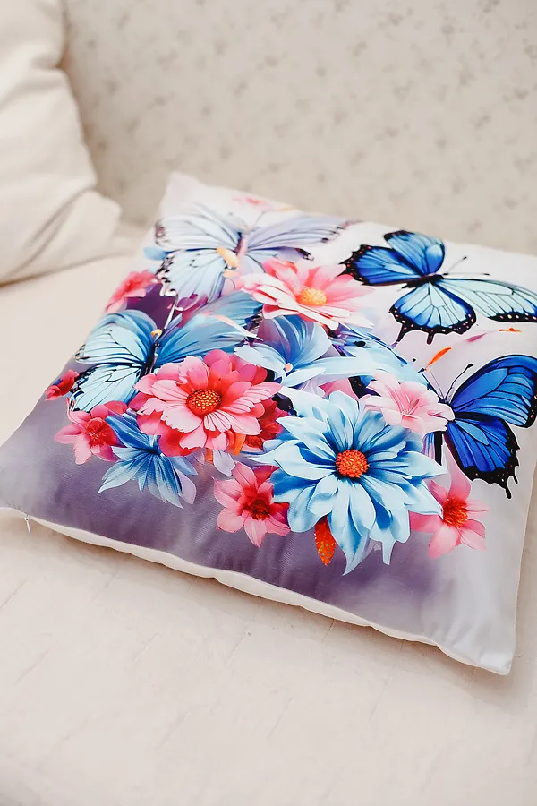 Наволочка декоративная декоративная 2 шт 3D эффект НАТАЛИ, сиреневый - фото 2