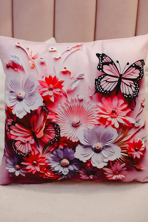 Наволочка декоративная декоративная 2 шт 3D эффект НАТАЛИ, сиреневый - фото 2