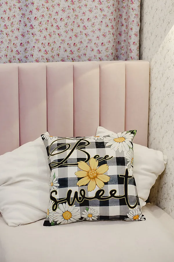 Наволочка декоративная декоративная 2шт рогожка Гном и Цветок НАТАЛИ, бежевый - фото 2