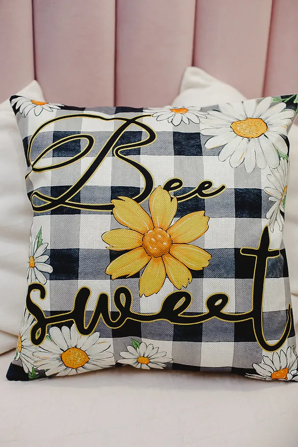 Наволочка декоративная декоративная 2шт рогожка Гном и Цветок НАТАЛИ, бежевый - фото 2