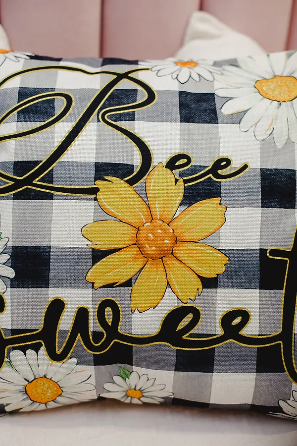 Наволочка декоративная декоративная 2шт рогожка Гном и Цветок НАТАЛИ, бежевый - фото 2