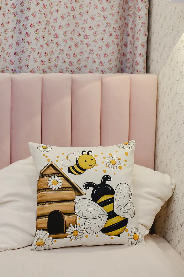 Наволочка декоративная декоративная 2шт рогожка Гном и Цветок НАТАЛИ, серый - фото 2