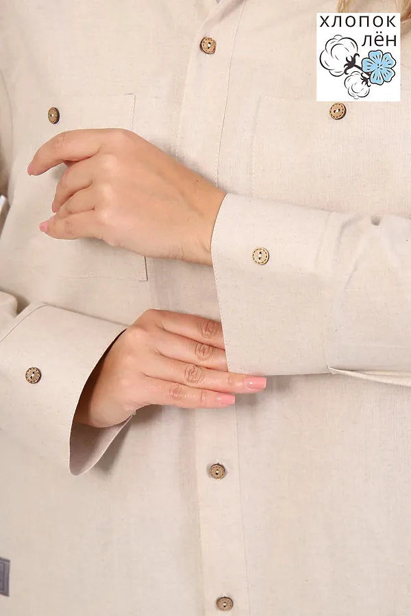 Рубашка 1069 НАТАЛИ, льняной - фото 2