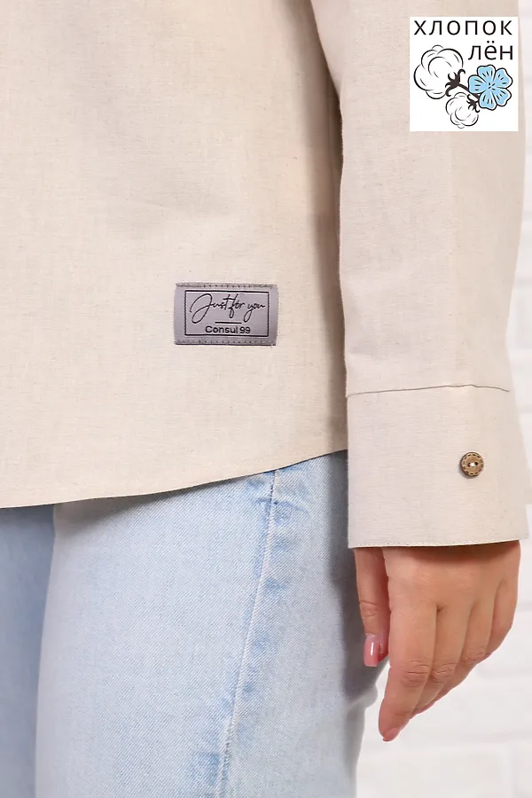 Рубашка 1069 НАТАЛИ, льняной - фото 2