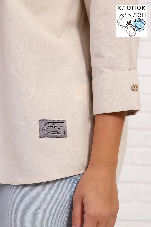 Рубашка 1068 НАТАЛИ, льняной - фото 2