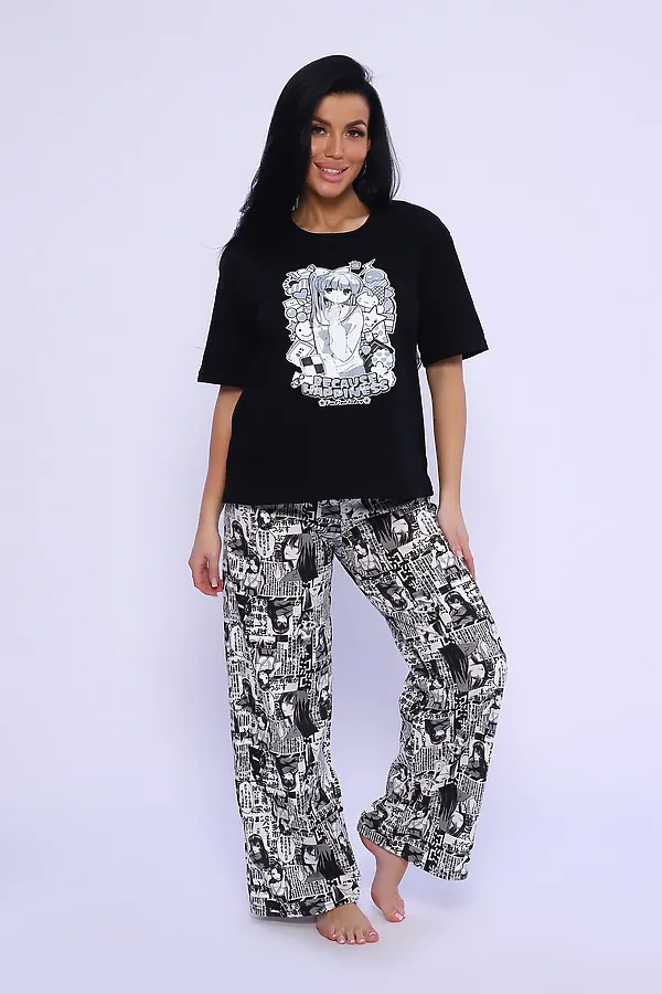 Костюм домашний 35332 НАТАЛИ, черный - фото 2