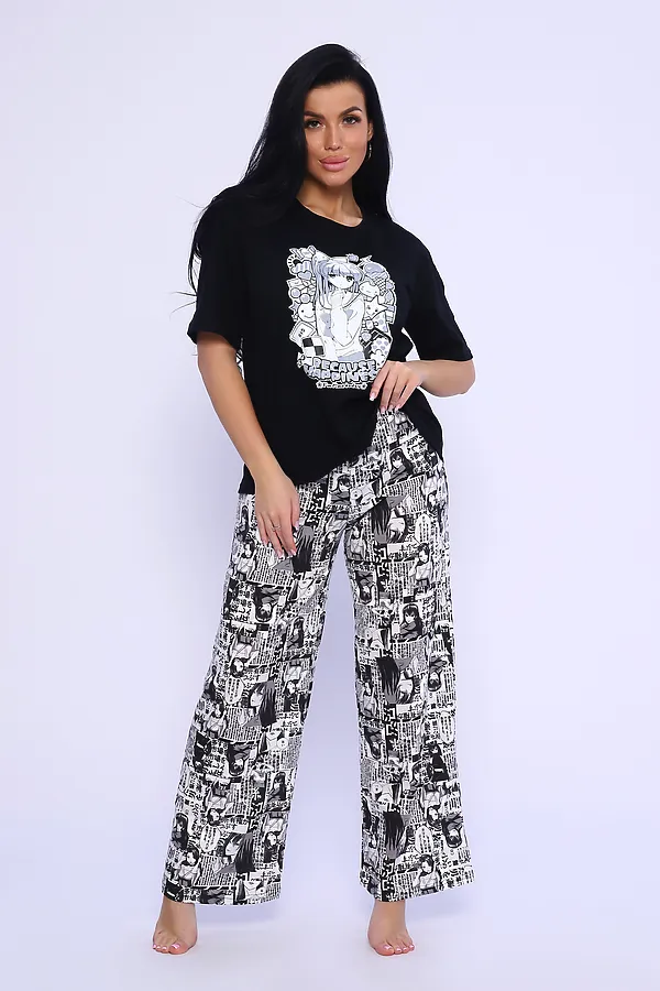 Костюм домашний 35332 НАТАЛИ, черный - фото 2