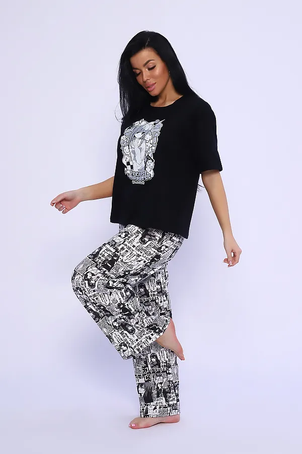 Костюм домашний 35332 НАТАЛИ, черный - фото 2