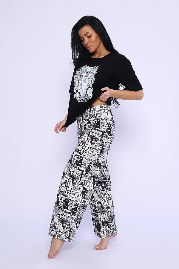 Костюм домашний 35332 НАТАЛИ, черный - фото 2