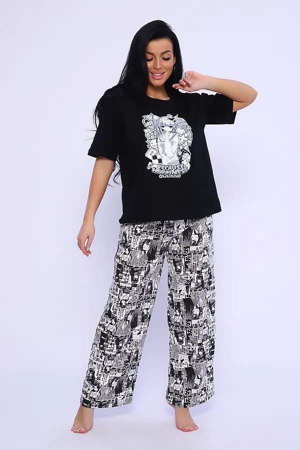 Костюм домашний 35332 НАТАЛИ, черный - фото 2