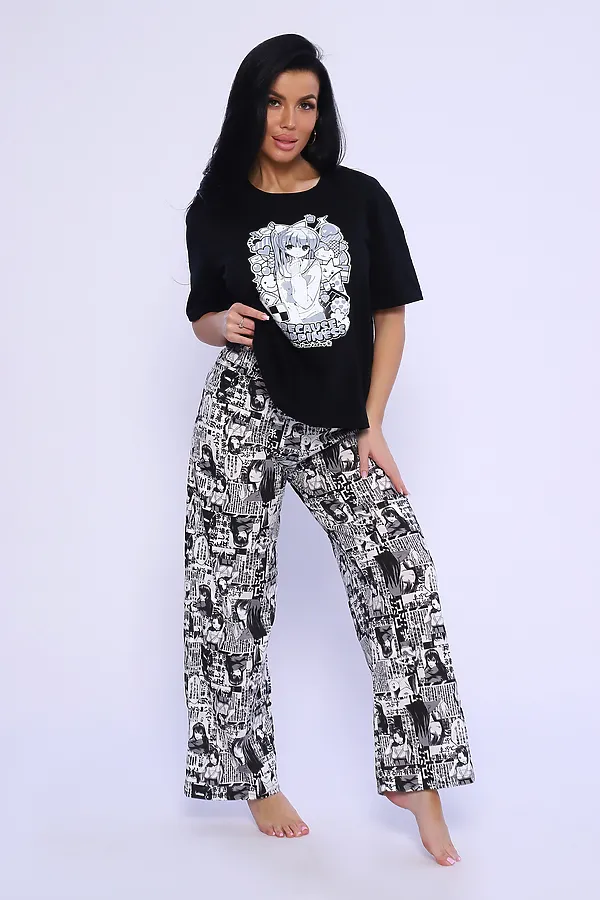 Костюм домашний 35332 НАТАЛИ, черный - фото 2