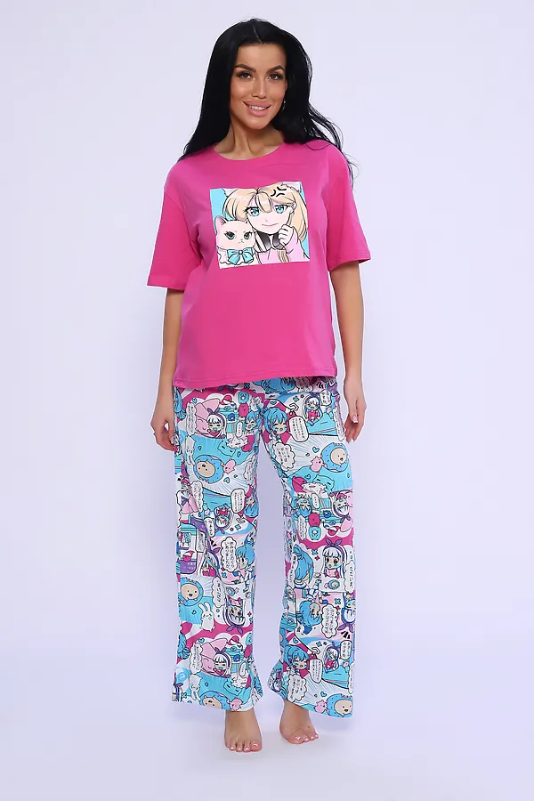 Костюм домашний 35332 НАТАЛИ, розовый - фото 2