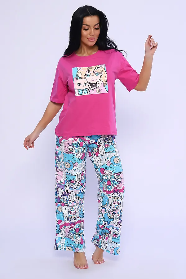 Костюм домашний 35332 НАТАЛИ, розовый - фото 2