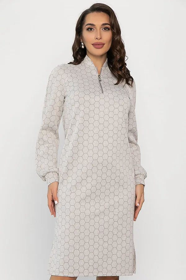 Платье LADY TAIGA, бежевое - фото 2