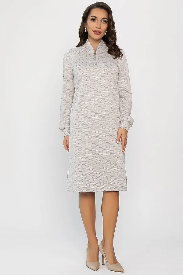 Платье LADY TAIGA, бежевое - фото 2