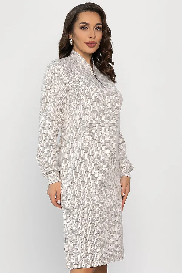 Платье LADY TAIGA, бежевое - фото 2