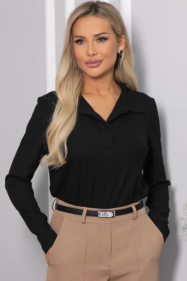 Лонгслив LADY TAIGA, черный - фото 2