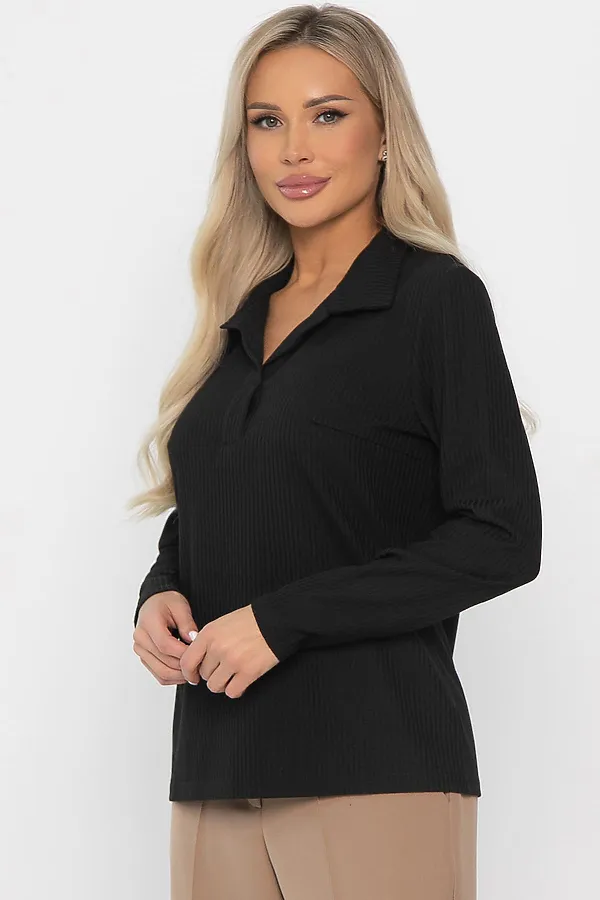 Лонгслив LADY TAIGA, черный - фото 2