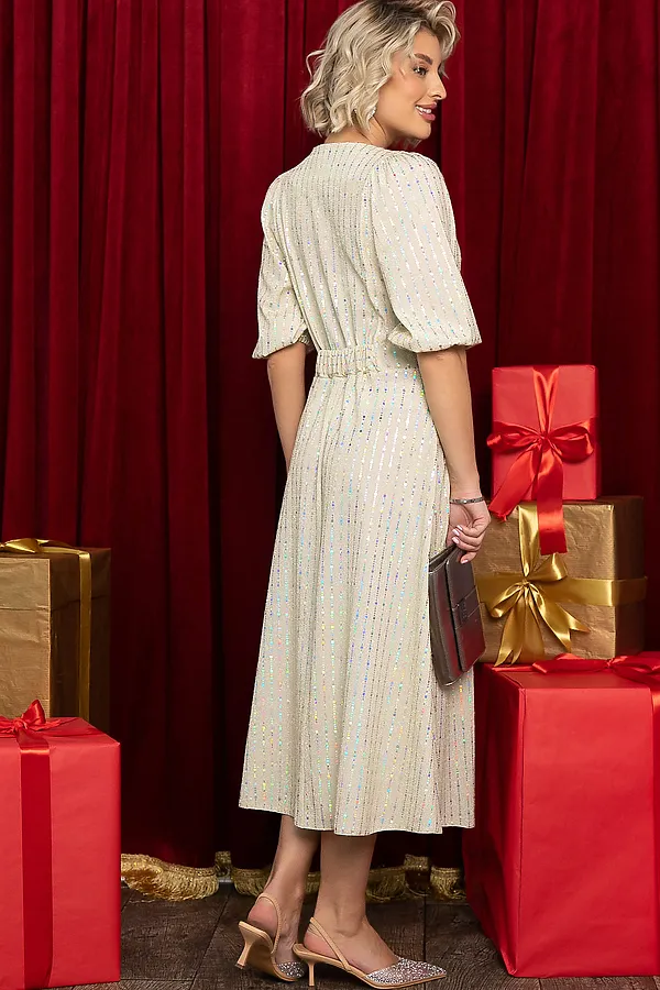 Платье LADY TAIGA, белое золото - фото 2