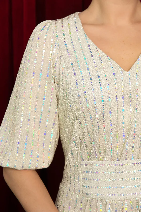 Платье LADY TAIGA, белое золото - фото 2