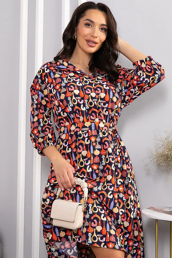 Платье LADY TAIGA, разноцветное - фото 2