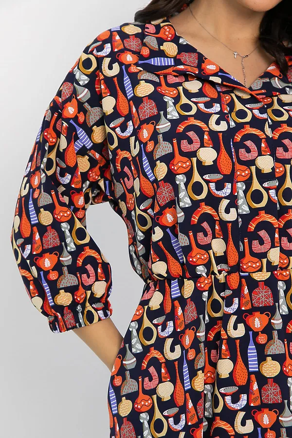 Платье LADY TAIGA, разноцветное - фото 2