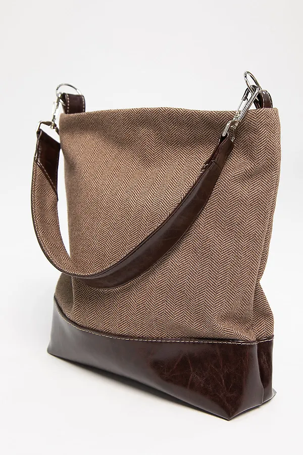 Сумка-шопер LADY TAIGA, коричневая - фото 2