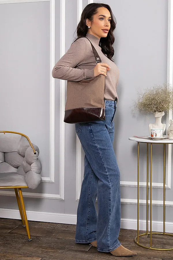 Сумка-шопер LADY TAIGA, коричневая - фото 2