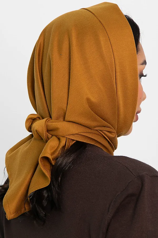 Косынка с отворотом LADY TAIGA, горчичная - фото 2