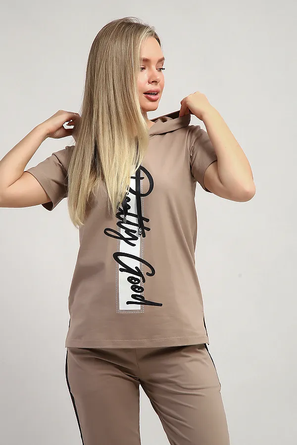 Костюм с брюками ДКБ-1079 НАТАЛИ, бежевый - фото 2
