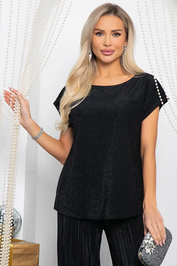 Костюм (Блуза+Брюки) LADY TAIGA, черный - фото 2