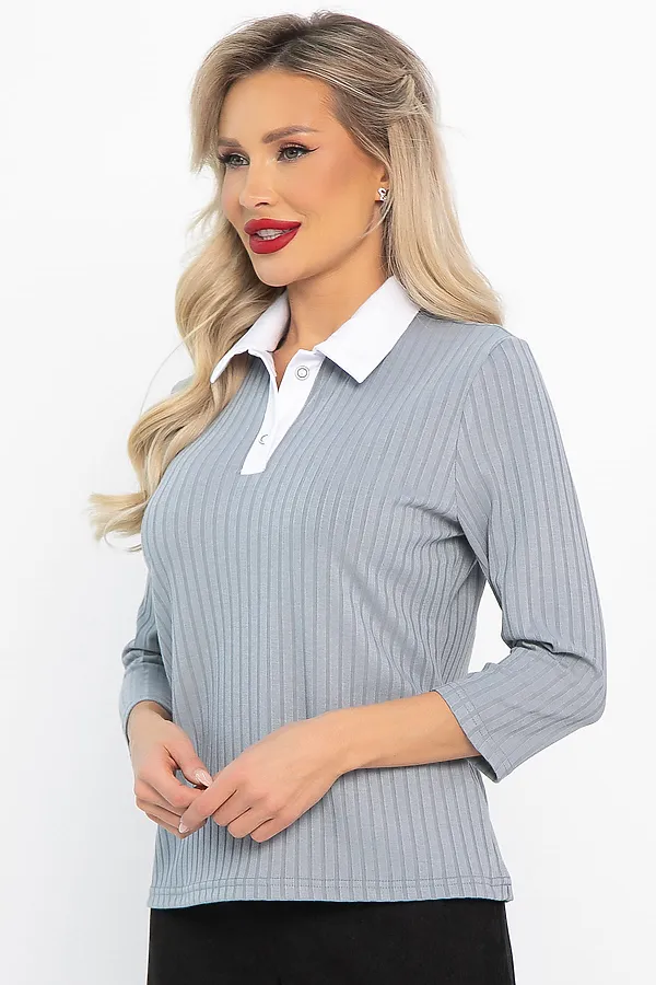 Поло LADY TAIGA, серое - фото 2