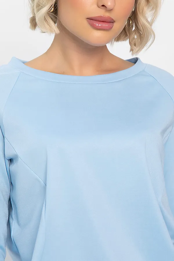 Костюм (Джемпер+Брюки) LADY TAIGA, голубой/бордо - фото 2