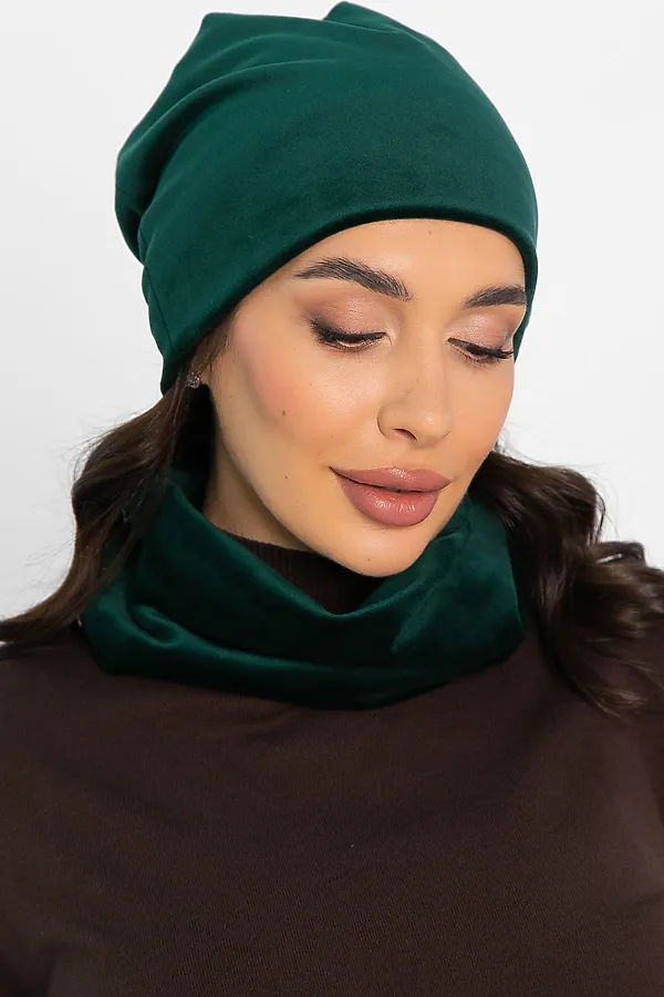 Комплект (Шапка+Снуд) LADY TAIGA, зеленый - фото 2