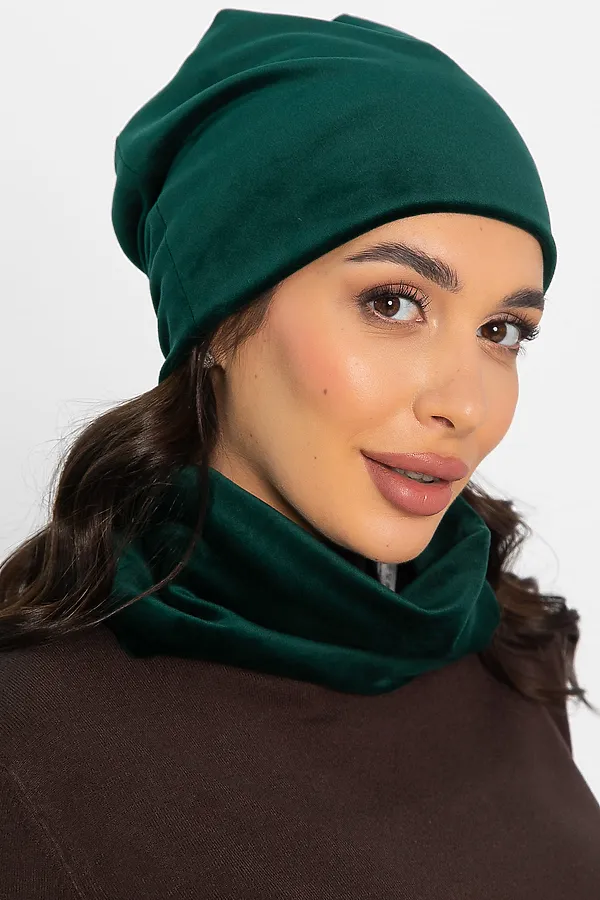 Комплект (Шапка+Снуд) LADY TAIGA, зеленый - фото 2