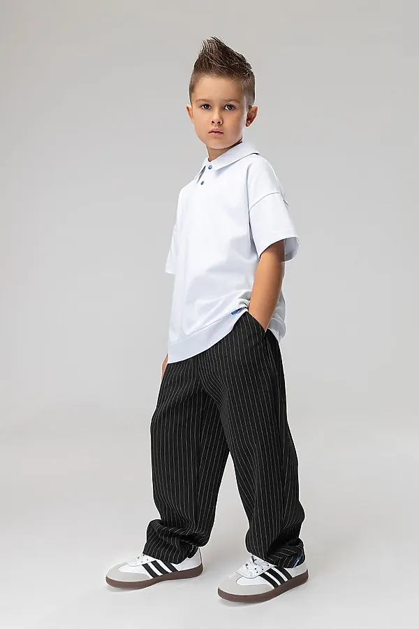 Брюки BODO, черный (белый) - фото 2