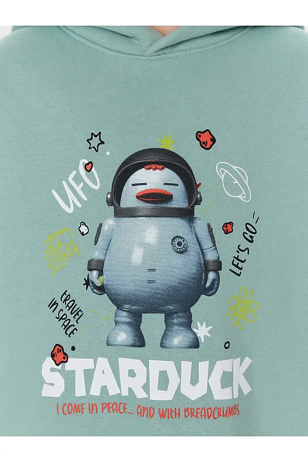 Худи MARK FORMELLE, шалфей +печать - фото 2