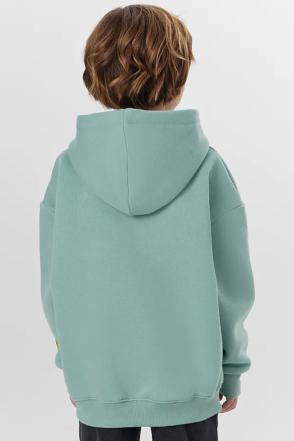 Худи MARK FORMELLE, шалфей +печать - фото 2