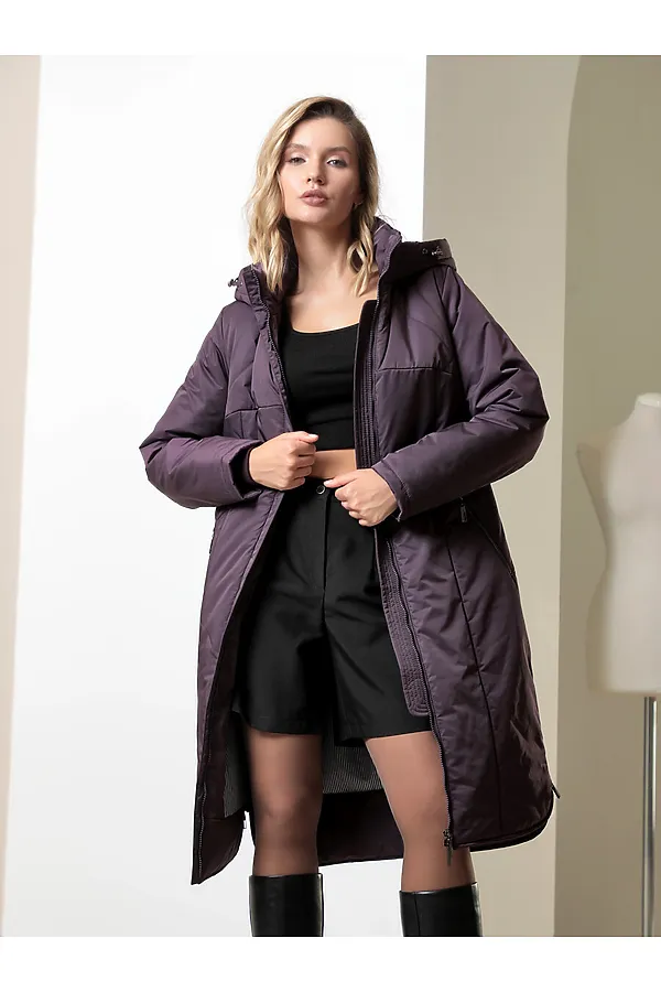 Пальто DIZZYWAY, т.фиолетовый - фото 2