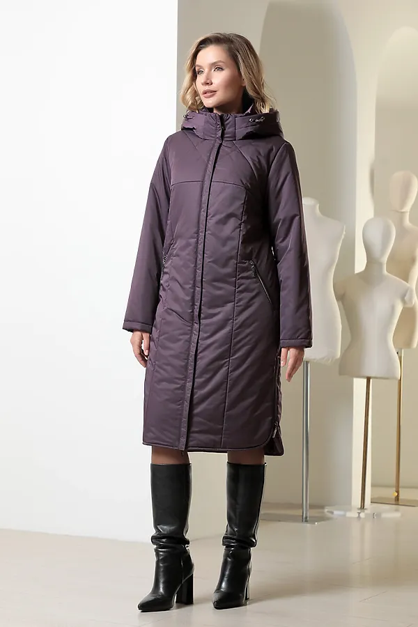 Пальто DIZZYWAY, т.фиолетовый - фото 2