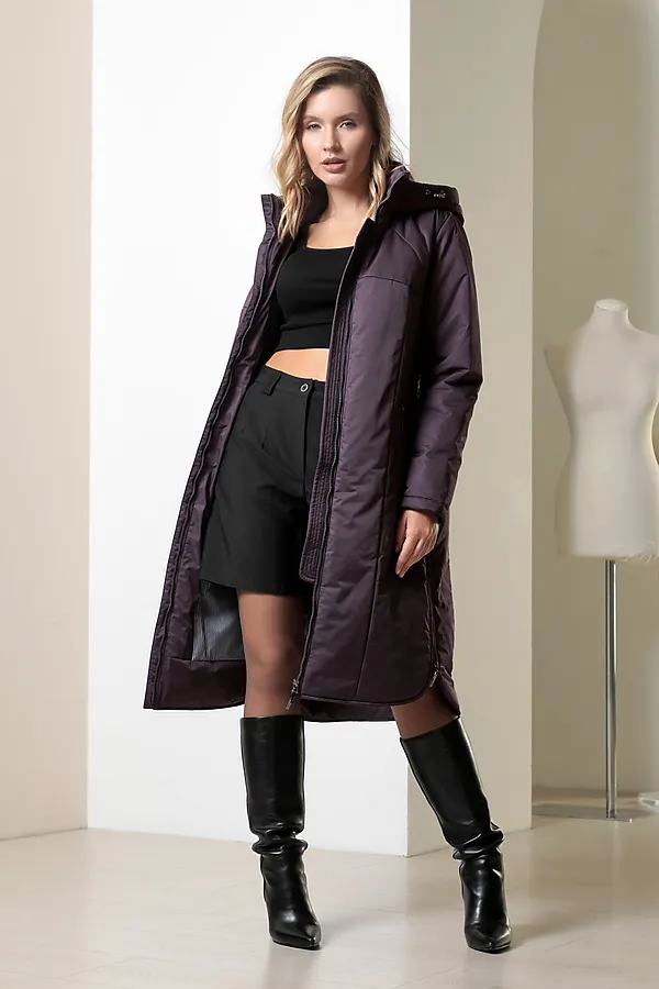 Пальто DIZZYWAY, т.фиолетовый - фото 2
