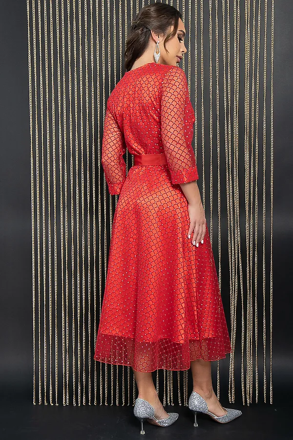 Платье LADY TAIGA, красное - фото 2