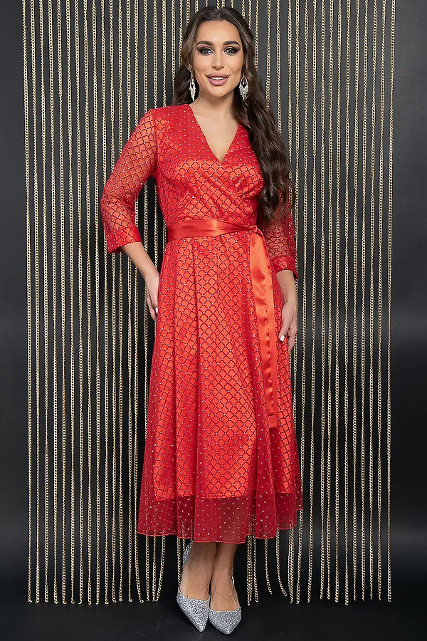 Платье LADY TAIGA, красное - фото 2