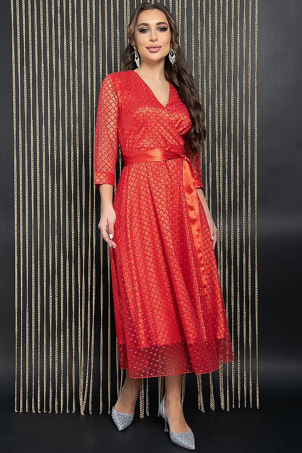 Платье LADY TAIGA, красное - фото 2