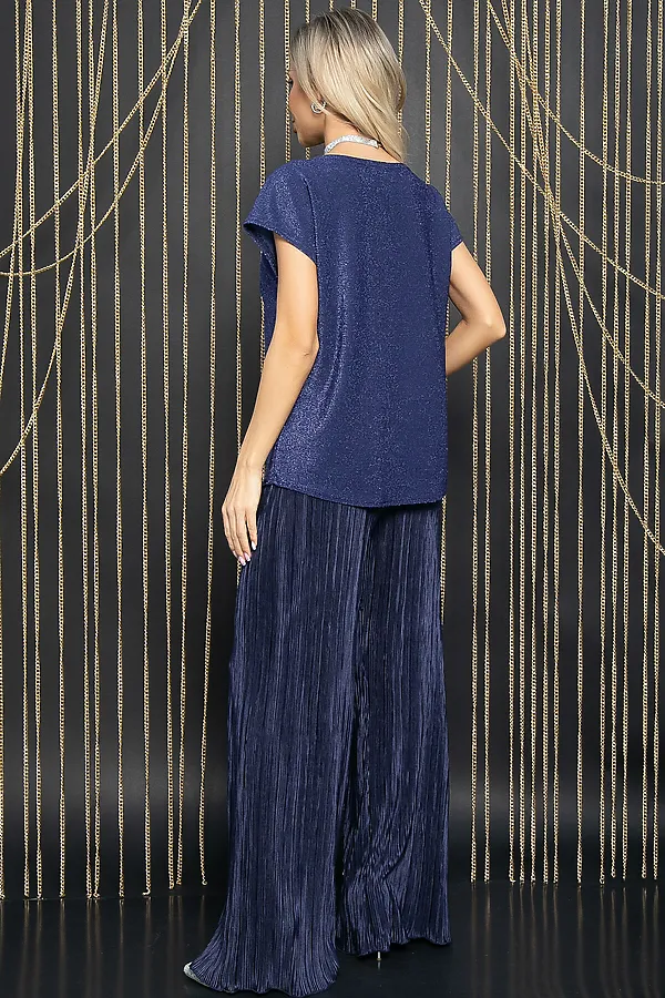 Костюм (Блуза+Брюки) LADY TAIGA, синий - фото 2